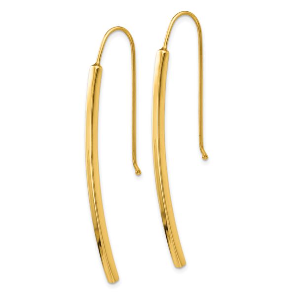 Leslie's 14K Polished Dangle Bar Earrings - Image 2
