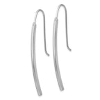 14K White Gold Polished Earrings - Image 2