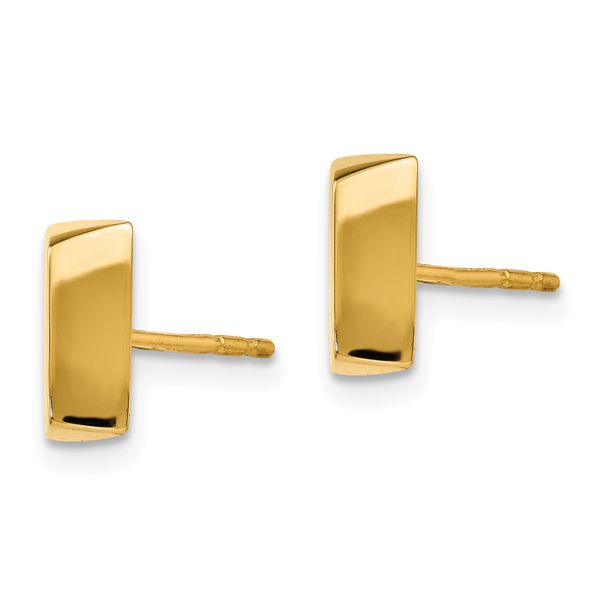 Leslie's 14K Polished Fancy Post Earrings - Image 2