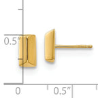 Leslie's 14K Polished Fancy Post Earrings - Image 4