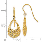Leslie's 14K D/C Shepherd Hook Earrings - Image 4