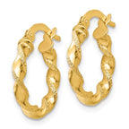 Leslie's 14K Twisted Hoop Earrings - Image 2