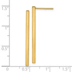 Leslie's 14K Polished Post Dangle Bar Earrings - Image 4