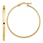 Leslie's 14K 2mm Polished Hoop Earrings