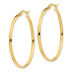 Leslie's 14K 2mm Polished Hoop Earrings - Image 2