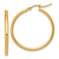Leslie's 14K 2x30mm Polished Hoop Earrings