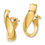 Leslie's 14K 5mm High Polished Hoop Earrings - Image 2
