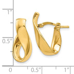 Leslie's 14K 5mm High Polished Hoop Earrings - Image 4