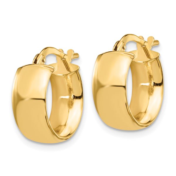 Leslie's 14K 6mm High Polished Hoop Earrings - Image 2