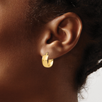 Leslie's 14K 6mm High Polished Hoop Earrings - Image 3