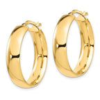 Leslie's 14K 6mm High Polished Hoop Earrings - Image 2