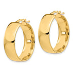 Leslie's 14K 8mm High Polished Hoop Earrings - Image 2