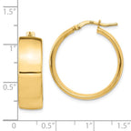 Leslie's 14K 8mm High Polished Hoop Earrings - Image 4