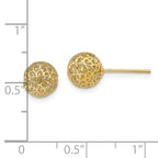 Leslie's 14k 7.75MM Filigree Ball Post Earrings - Image 4