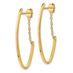 14k Polished Hoop Earrings - Image 2