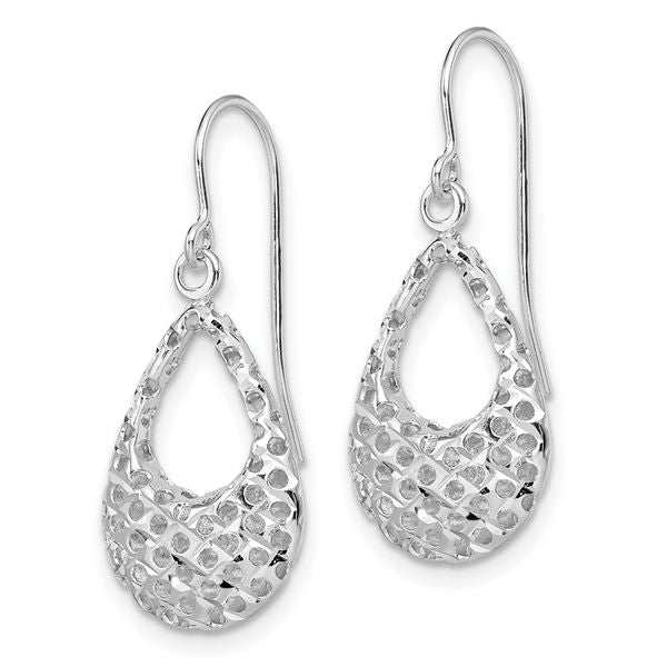 Leslie's 14K White Gold Shepherd Hook Earrings - Image 2