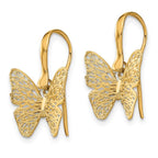 Leslie's 14K Polished Filigree Butterfly Earrings - Image 2