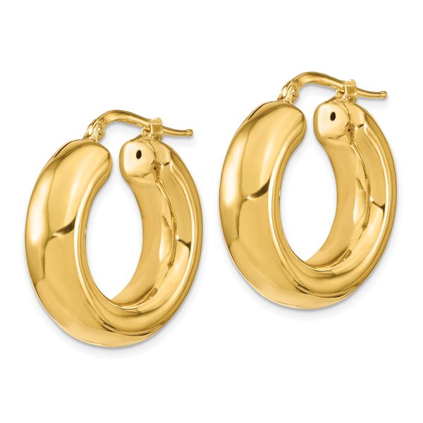 Leslie's 14k Polished Hoop Earrings - Image 2