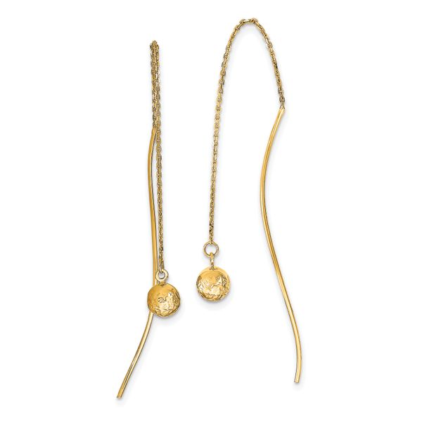 Leslie's 14k Polished D/C Threader Earrings