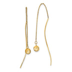 Leslie's 14k Polished D/C Threader Earrings