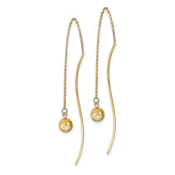 Leslie's 14k Polished D/C Threader Earrings - Image 2