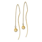 Leslie's 14k Polished D/C Threader Earrings - Image 2
