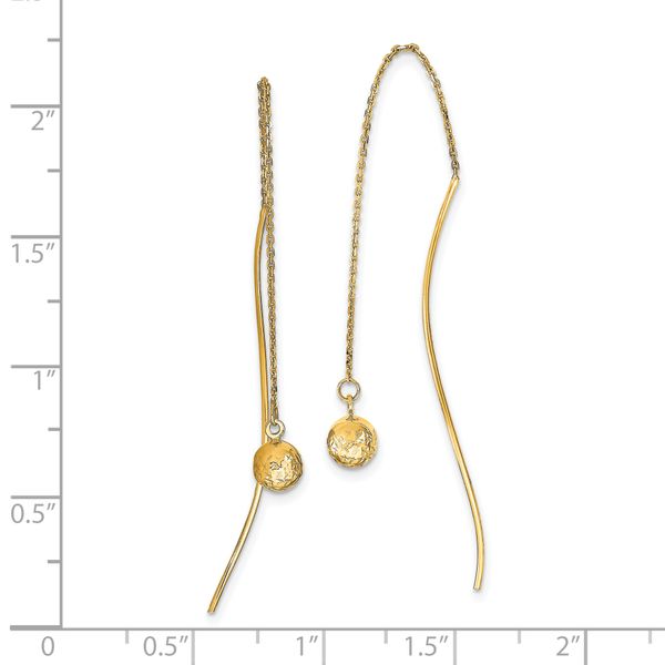 Leslie's 14k Polished D/C Threader Earrings - Image 4