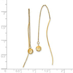 Leslie's 14k Polished D/C Threader Earrings - Image 4
