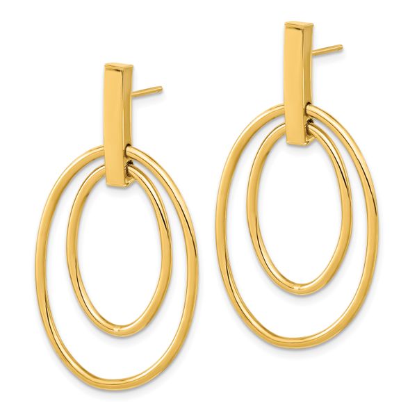 Leslie's 14k Polished Post Dangle Earrings - Image 2