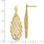 Leslie's 14k Polished D/C Post Dangle Earrings - Image 4