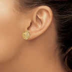 Leslie's 14K Two-tone Polished D/C Love Knot Earrings - Image 3