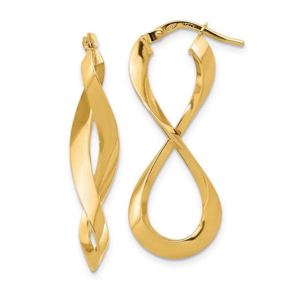 Leslie's 14K Polished Left and Right Eternity Hoop Earrings