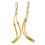 Leslie's 14K Polished Leverback Earrings - Image 2