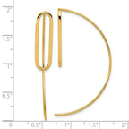 14K Polished Threader Earrings - Image 4