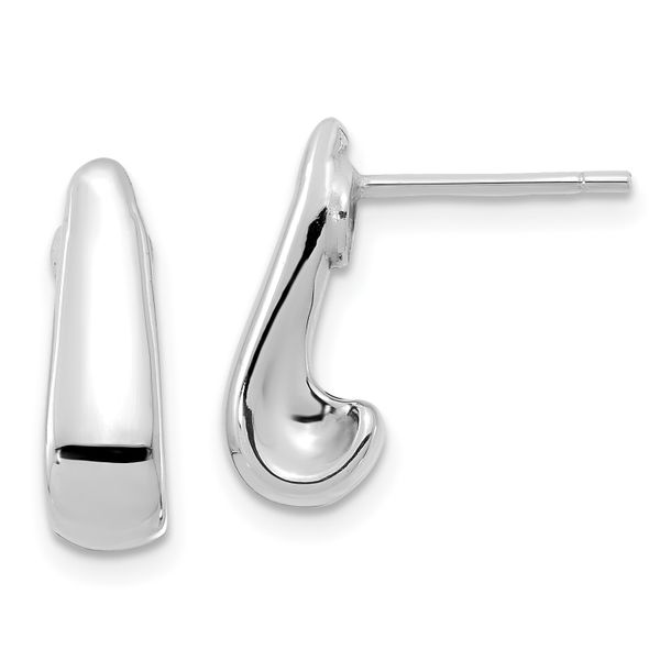 Leslie's 14k White Gold Polished Post Earrings