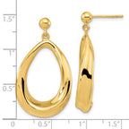 Leslie's 14k Polished Post Dangle Earrings - Image 4