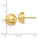 Leslie's 14K Polished D/C 10mm Button Post Earrings - Image 4