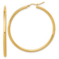 Leslie's 14k Polished 2.5mm Lightweight Tube Hoop Earrings