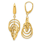 Leslie's 14K Polished Circles Dangle Earrings
