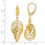 Leslie's 14K Polished Circles Dangle Earrings - Image 4