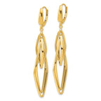 Leslie's 14K Polished Diamond Shaped Dangle Earrings - Image 2