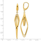 Leslie's 14K Polished Diamond Shaped Dangle Earrings - Image 4