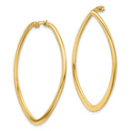Leslie's 14K Polished Oval Hoop Earrings - Image 2