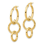 Leslie's 14K Polished Double Round Hoop Earrings - Image 2