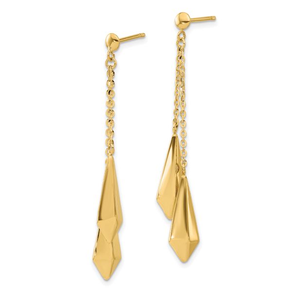Leslie's 14K Polished Post Dangle Earrings - Image 2
