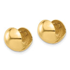 Leslie's 14K Polished Round Huggie Earrings - Image 2