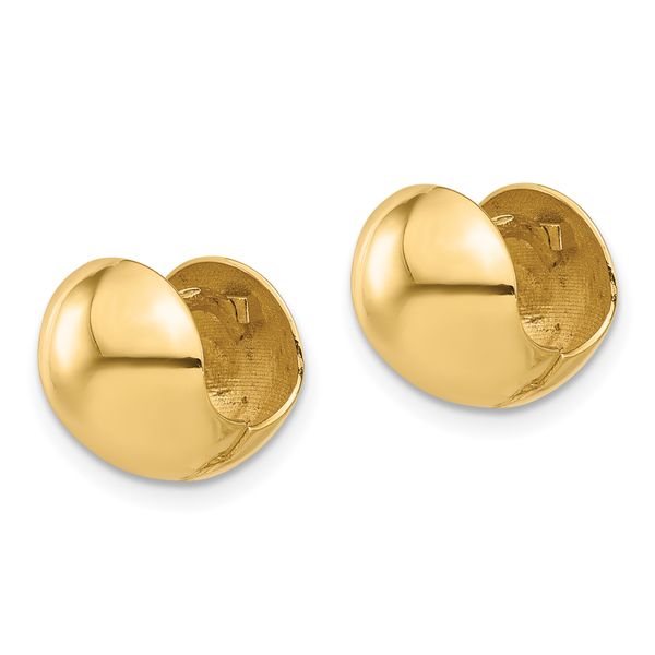 Leslie's 14K Polished Round Huggie Earrings - Image 2