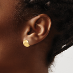 Leslie's 14K Polished Round Huggie Earrings - Image 3