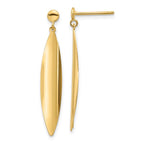 Leslie's 14K Polished Post Dangle Earrings