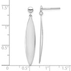 Leslie's 14K White Gold Polished Post Dangle Earrings - Image 4